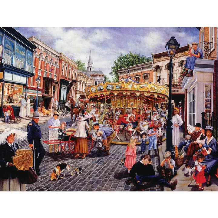 Sunsout Town Carousel 1000 Pc Large Piece Jigsaw Puzzle 44453