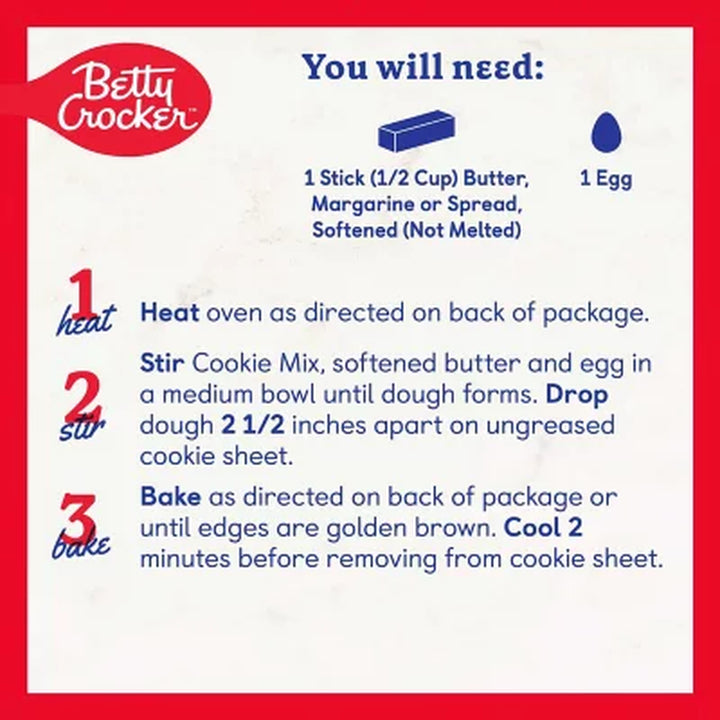 Betty Crocker Chocolate Chip Cookie Pouch, 4 Pk.