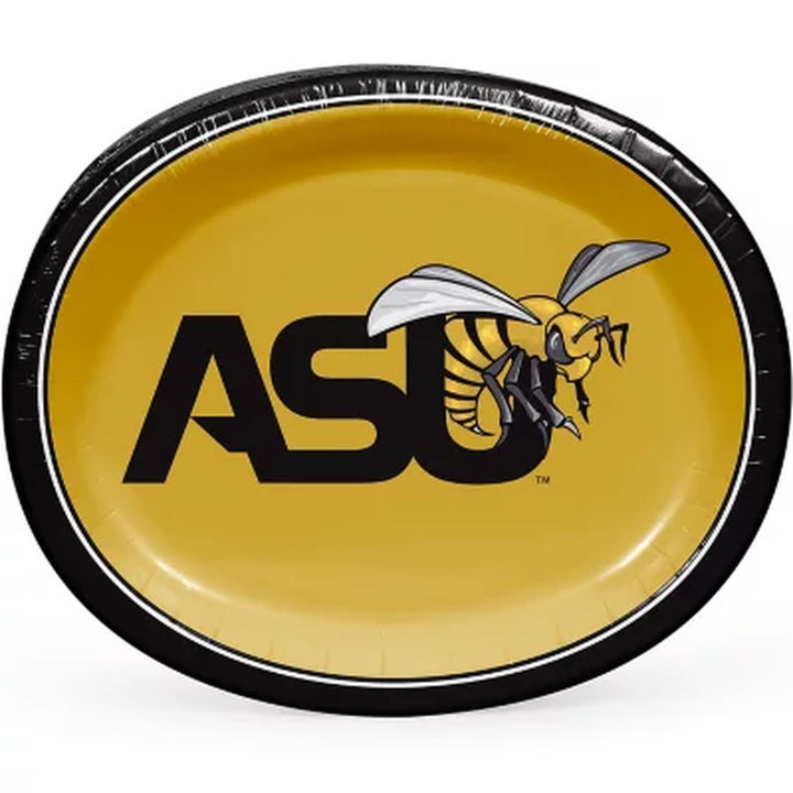 NCAA HBCU Oval Paper Plates, 10" X 12" , 50 Ct. (Choose Your Team)