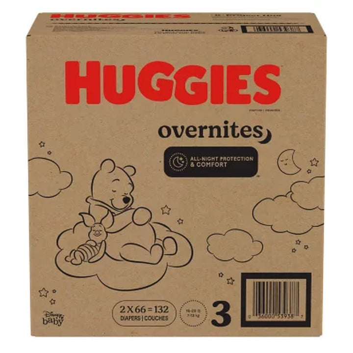 Huggies Overnites Nighttime Baby Diapers Sizes: 3-7