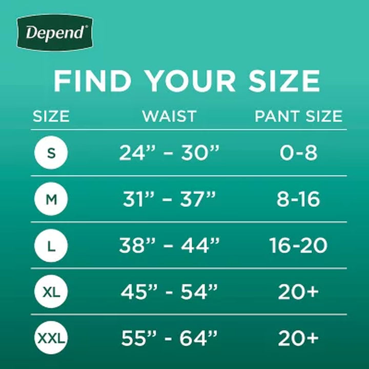 Depend Fresh Protection Incontinence Underwear for Women - Choose Your Size