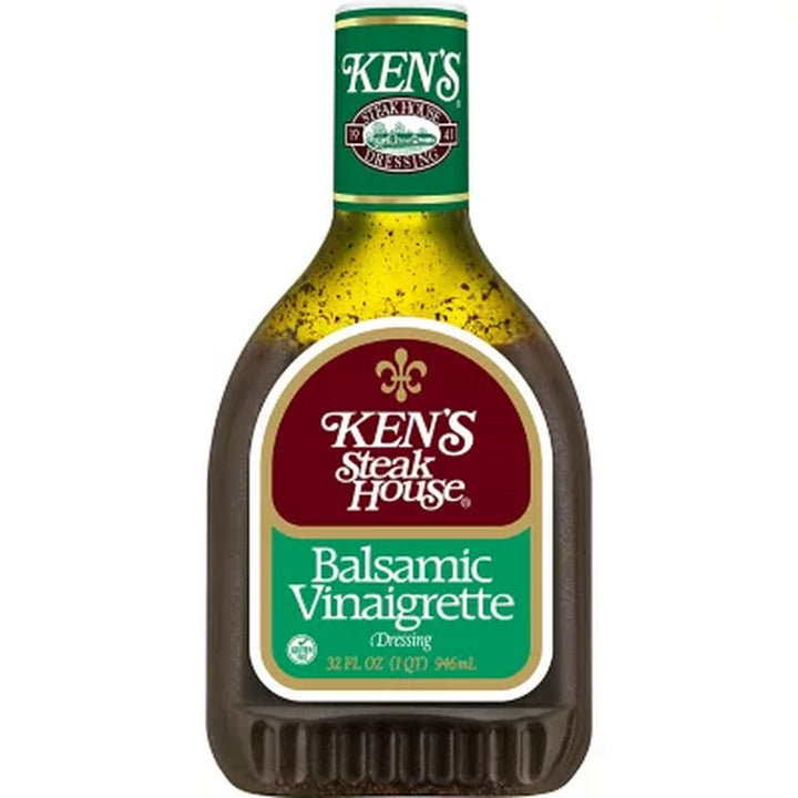 Ken'S Steak House Balsamic Vinaigrette Salad Dressing, 32 Oz.