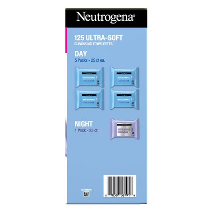 Neutrogena Makeup Remover & Night Calming Cleansing Towelettes, 25 Ct., 5 Pk.