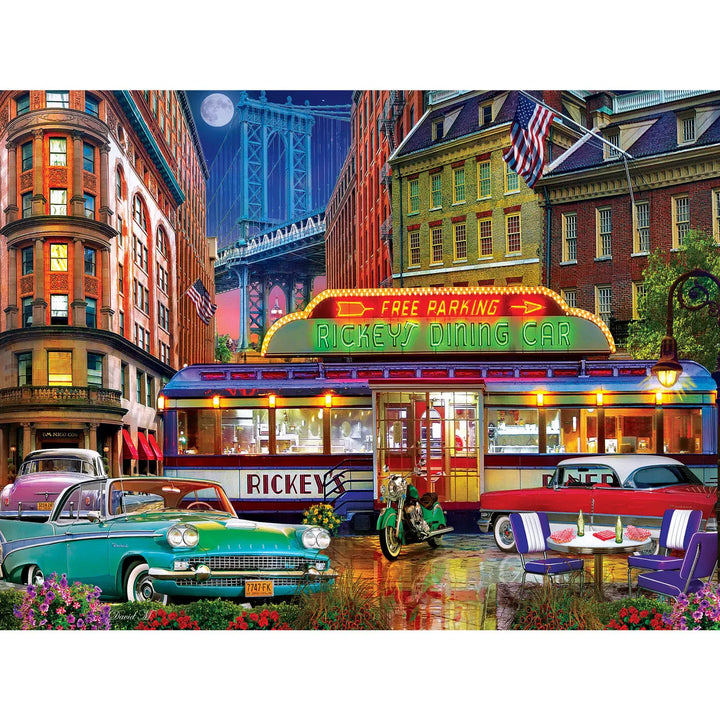 Masterpieces 550 Piece Jigsaw Puzzle - Rickey'S Diner Car - 18"X24".