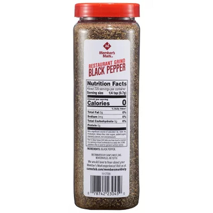 Member'S Mark Restaurant Black Pepper 18 Oz.