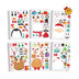 Fun Little Toys 36 PCS Christmas Make-A-Face Stickers Kids DIY Kits