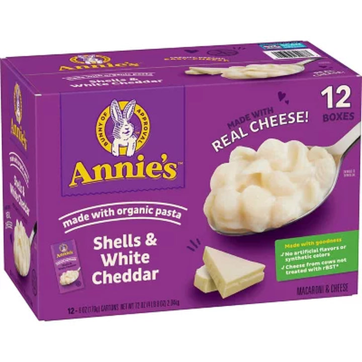 Annie'S Shells and White Cheddar Mac and Cheese 12 Pk.