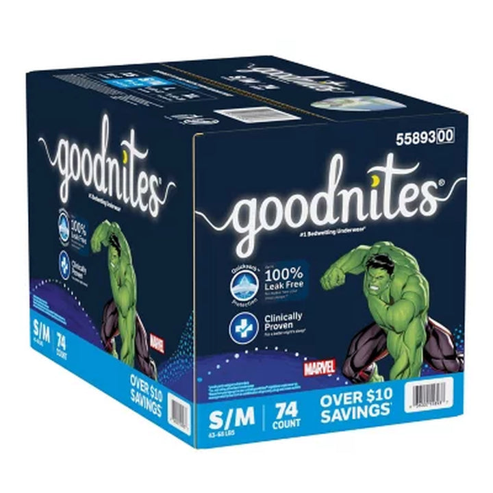 Goodnites Nighttime Bedwetting Underwear for Boys (Sizes: Small - Extra Large)