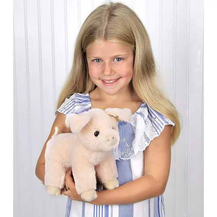 Bearington Dixie Plush Pig Stuffed Animal, 10 Inches