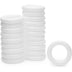 Bright Creations 24-Pack White round Foam Circle Rings, DIY Arts and Crafts Supplies (2.75 In)