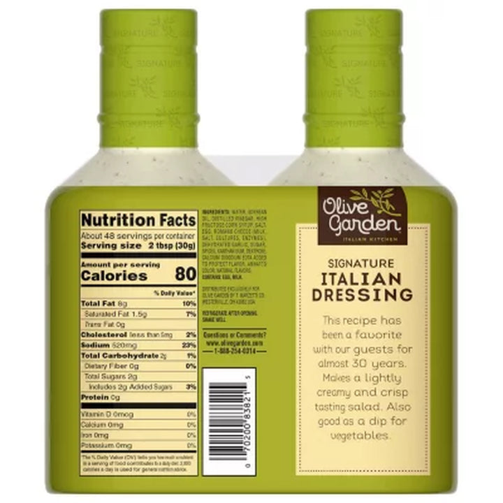 Olive Garden Signature Italian Dressing 24 Oz., 2 Pk.