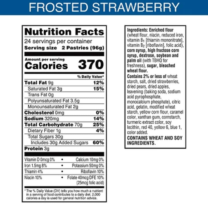 Pop-Tarts, Frosted Strawberry 48 Ct.