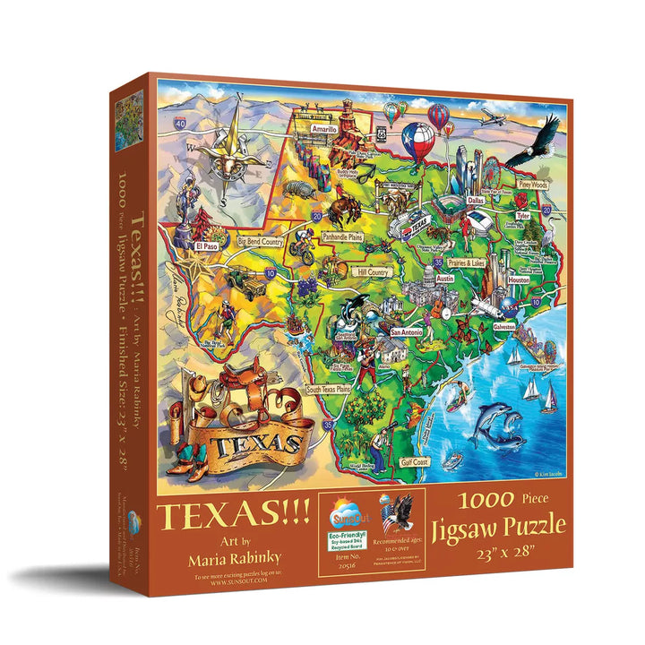 Sunsout Texas 1000 Pc Jigsaw Puzzle 20516