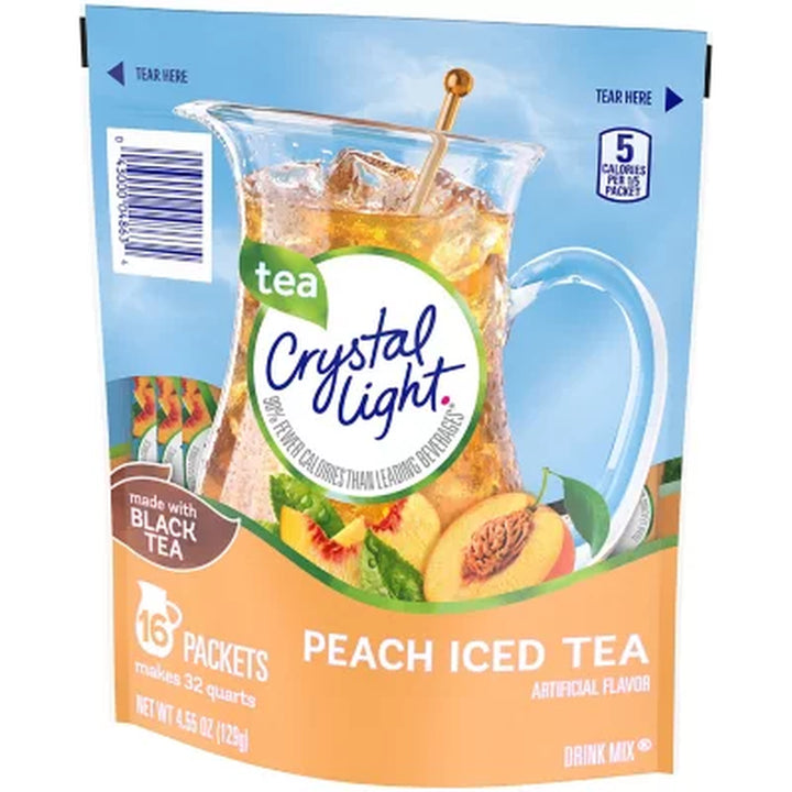 Crystal Light Peach Iced Tea Powdered Drink Mix 4.55 Oz.