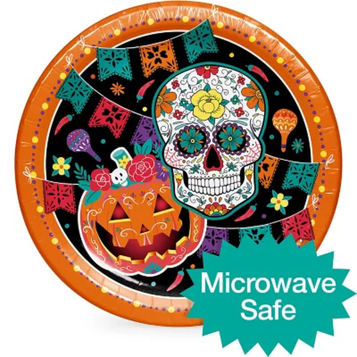 Artstyle Halloween Skull-Apalooza Paper Plates and Napkins Kit, 285 Ct.