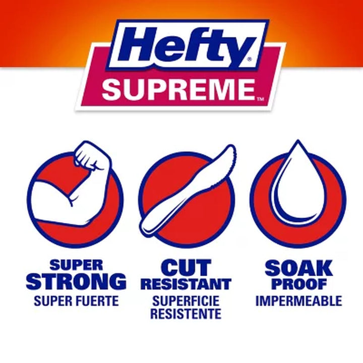 Hefty Supreme 3-Compartment Foam Plates, 10 1/4", 200 Ct.