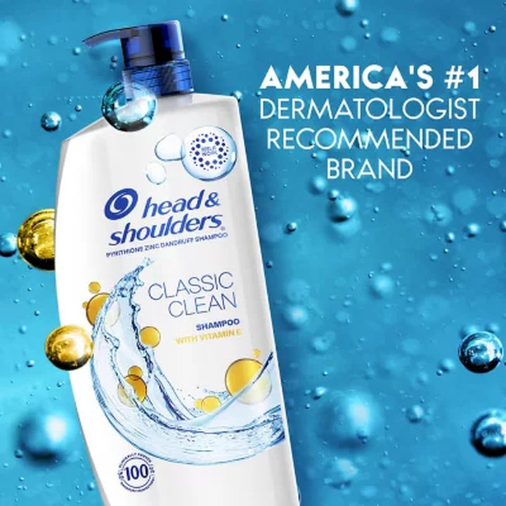 Head & Shoulders Anti-Dandruff Shampoo with Vitamin E, Classic Clean, 38.8 Fl. Oz.