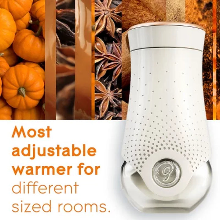 Glade Plugins Scented Oil, Pumpkin & Spice 2 Warmers + 6 Refills