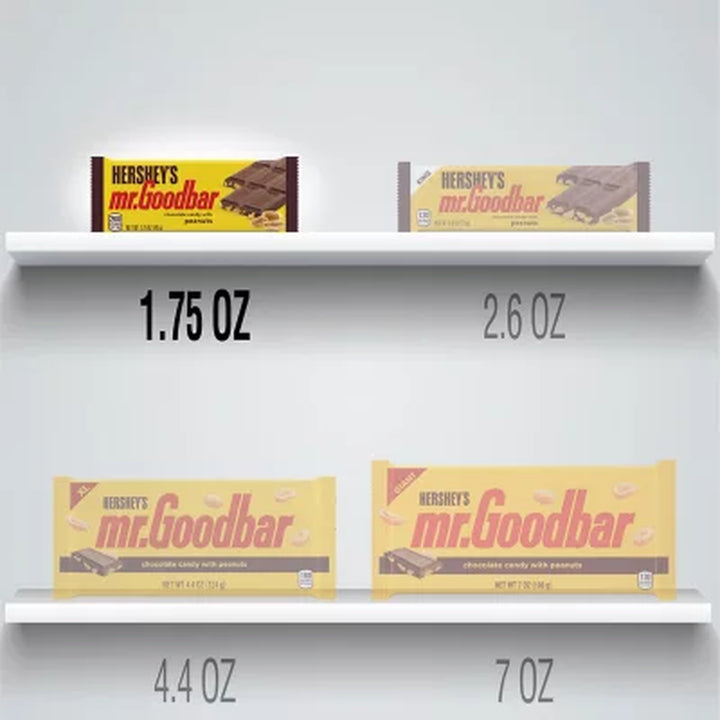 HERSHEY'S Mr. Goodbar Chocolate with Peanuts Candy, 1.75 Oz., 36 Pk.