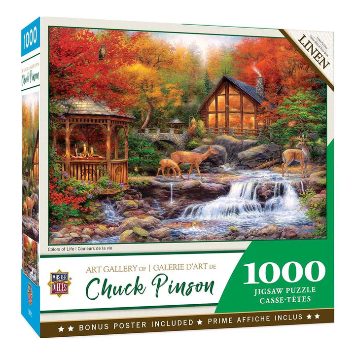 Masterpieces Inc Chuck Pinson Colors of Life 1000 Piece Linen Jigsaw Puzzle