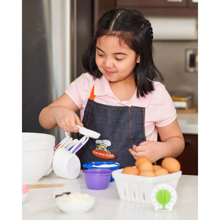 Curious Chef 17-Piece Cookware for Kids, Measure & Prep Kit, Dishwasher Safe Tools, Made with Bpa-Free Plastic