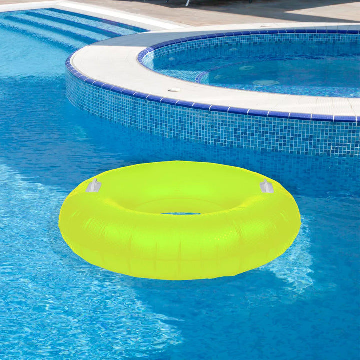 Northlight 42" Yellow Sparkle Inflatable Swimming Pool Tube Ring Float