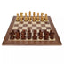 WE Games Weighted Wooden Staunton Chess Set, 11.5 In. Board, 2.5 In. King