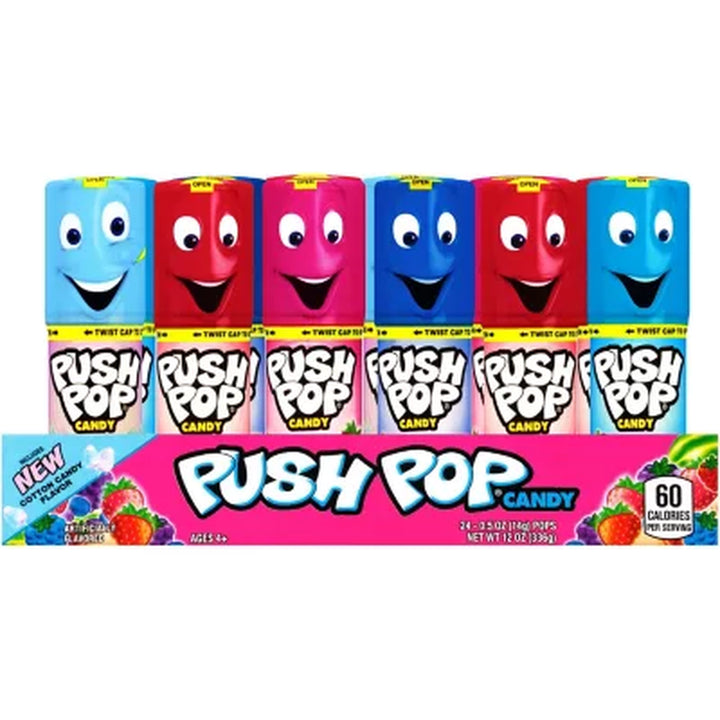 Push Pop Candy Variety Pack, 0.5 Oz., 24 Ct.