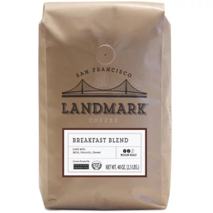 Landmark Ground Coffee, Breakfast Blend 40 Oz.