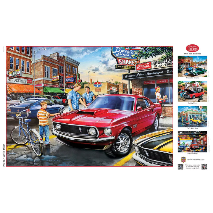 Masterpieces 1000 Piece Jigsaw Puzzle - Dave'S Diner - 19.25"X26.75".