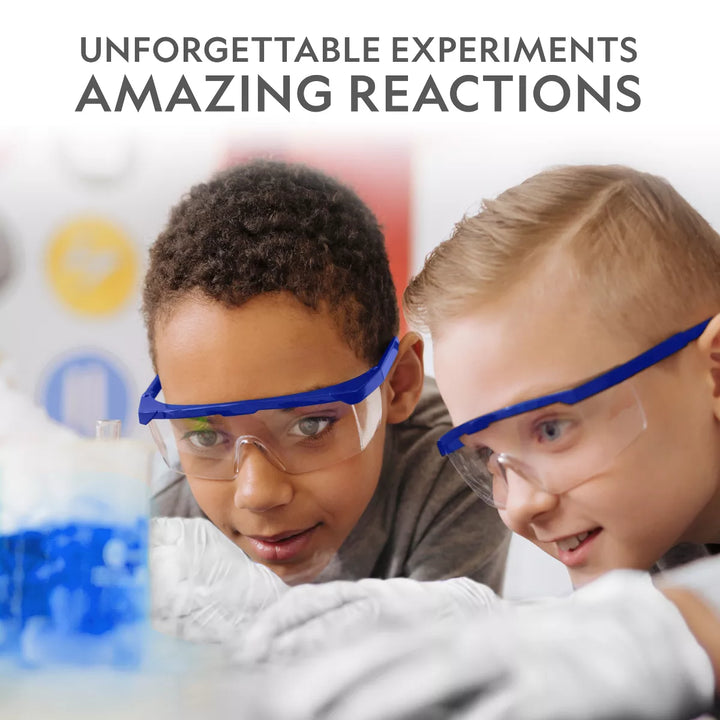 NATIONAL GEOGRAPHIC Amazing Chemistry Set - Mega Chemistry Kit with over 15 Science Experiments, Make Glowing Worms, a Crystal Tree, Fizzy Solutions, and More