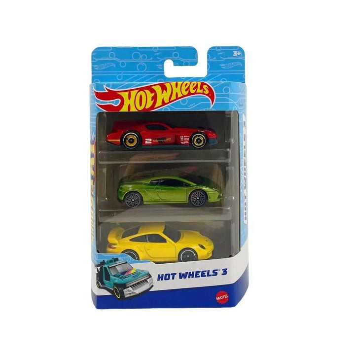 Hot Wheels 3-Car Pack, Multipack of 3 Hot Wheels Vehicles, Styles May Vary