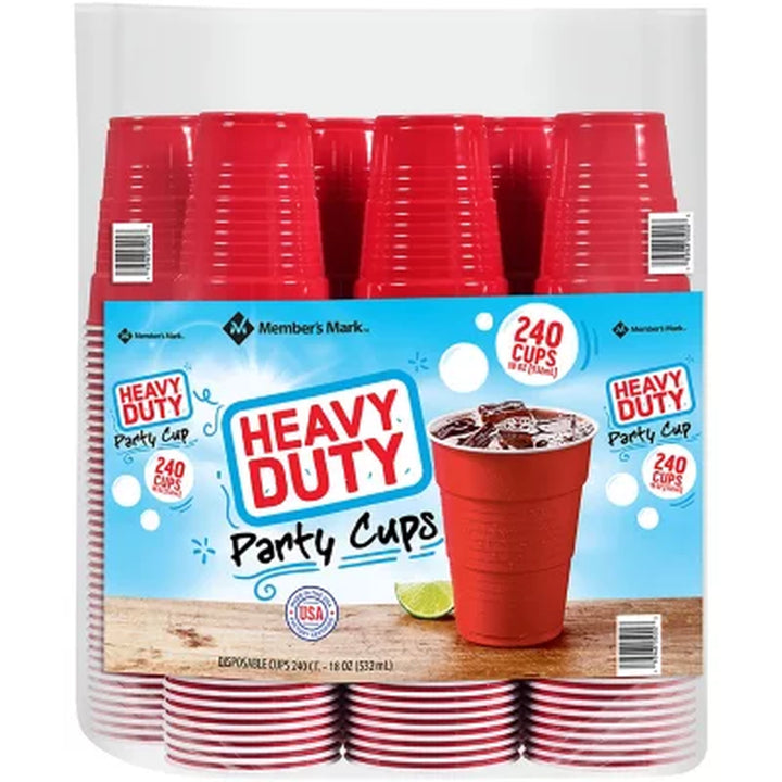 Member'S Mark Heavy-Duty Red Cups 18 Oz., 240 Ct.