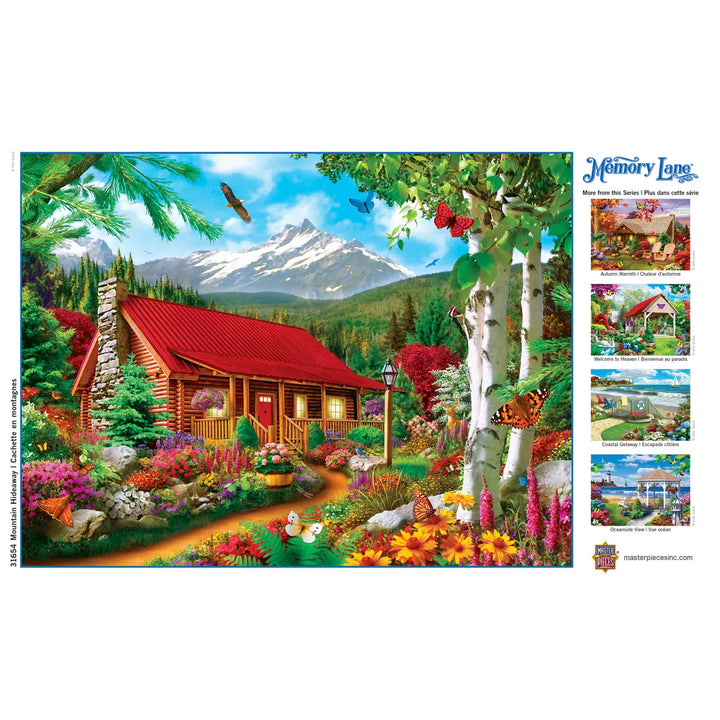 Masterpieces 300 Piece EZ Grip Jigsaw Puzzle - Mountain Hideaway - 18"X24".