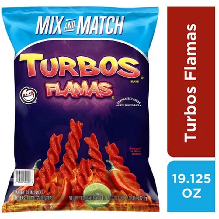 Sabritas Turbos Flama Corn Snacks, 19.125 Oz.