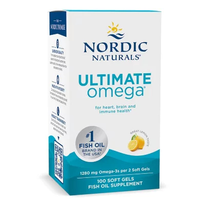 Nordic Naturals Ultimate Omega Softgels 1280 Mg Fish Oil 100 Ct.