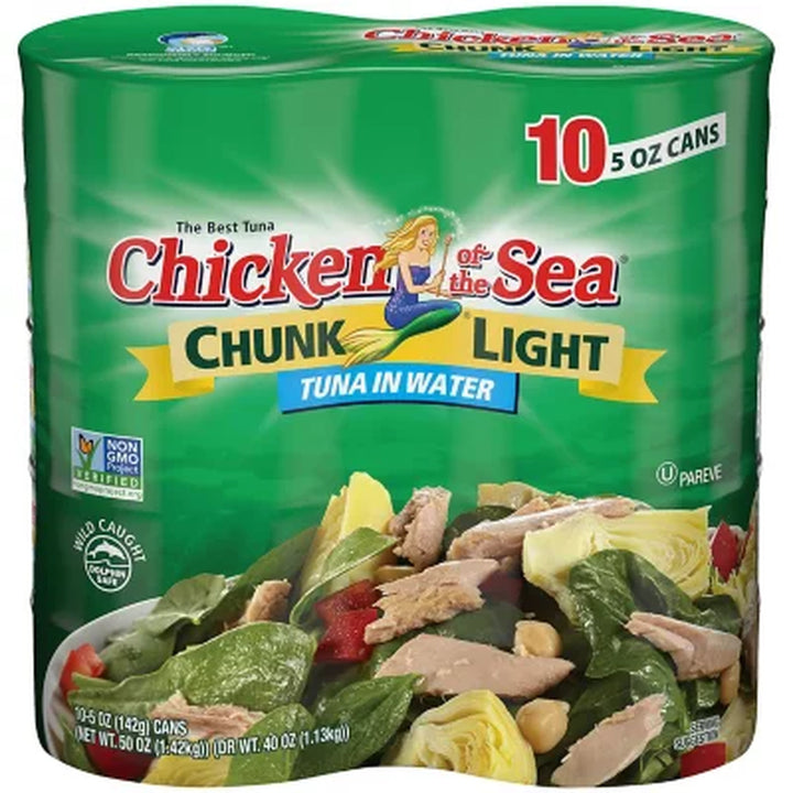 Chicken of the Sea Chunk Light Tuna in Water 5 Oz., 10 Pk.