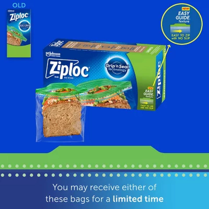 Ziploc Easy Open Tab Sandwich Bags, 580 Ct.