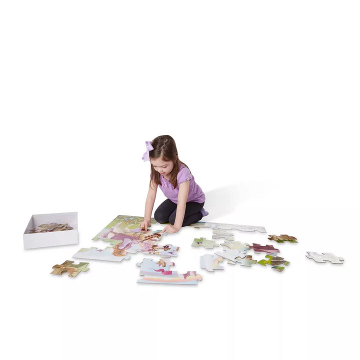 Melissa and Doug Fairy Tale Castle Jumbo Floor Puzzle 48Pc