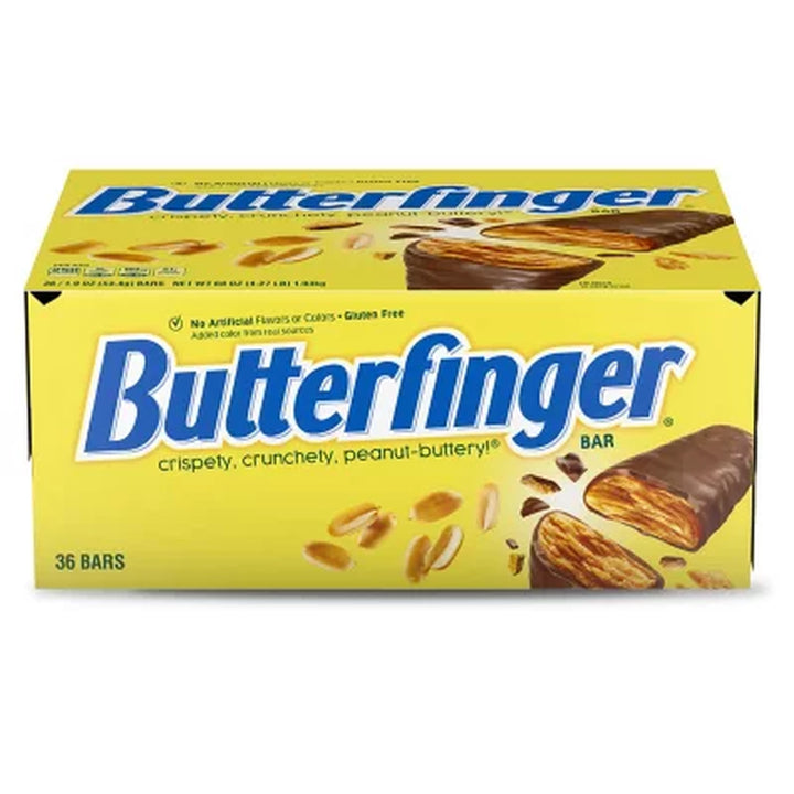 Butterfinger Candy Bars, Full Size, 1.9 Oz., 36 Pk.