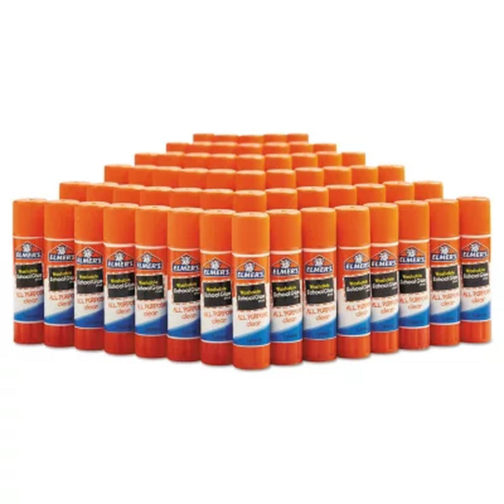 Elmer'S Washable All Purpose School Glue Sticks, Clear, 60Ct.