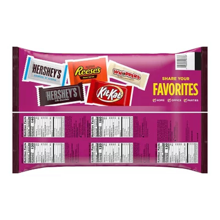 HERSHEY'S Factory Favorites Variety Pack Candy, Snack Size, 155 Pcs.