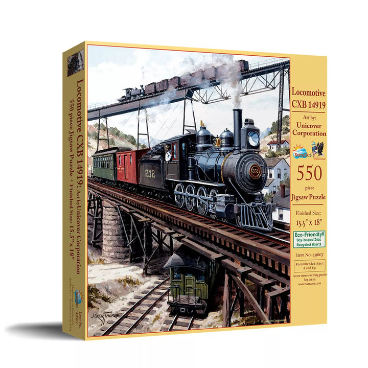 Sunsout Locomotive GXB 550 Pc Jigsaw Puzzle 49607