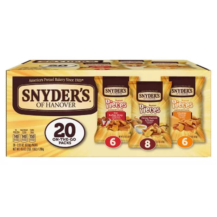 Snyder'S of Hanover Pretzel Pieces Variety Pack 2.25 Oz., 20 Pk.