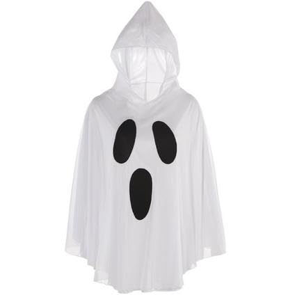 Amscan Ghost Poncho Costume Standard White