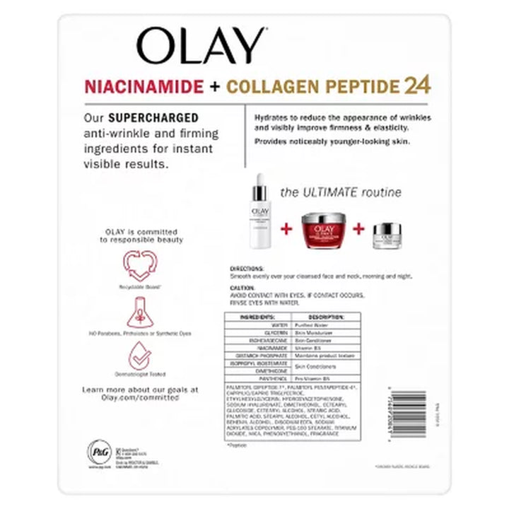 Olay Ultimate Niacinamide + Collagen Peptide 24 Hydrating Moisturizer, 1.7 Oz., 2 Pk.