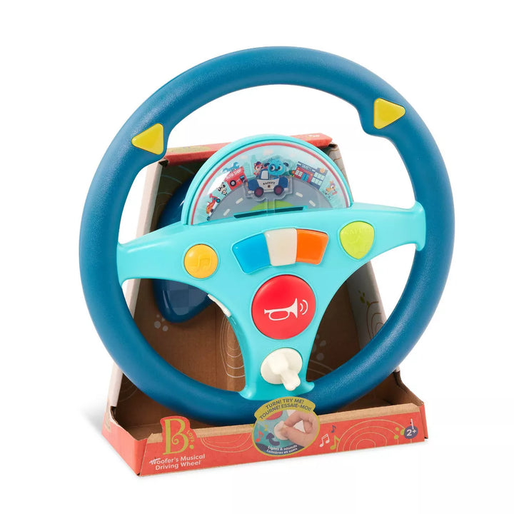 B. Toys Toy Steering Wheel - Woofer'S Musical Driving Wheel