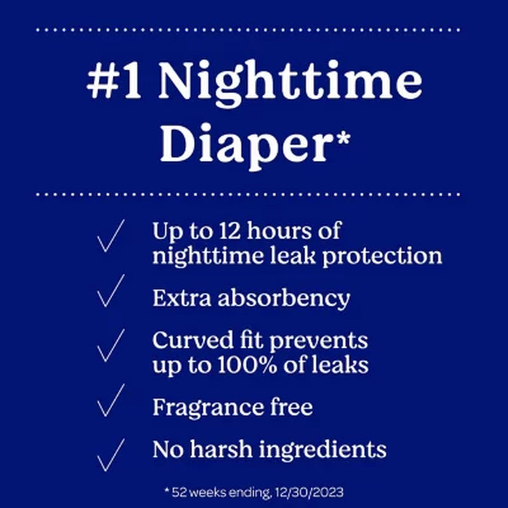 Huggies Overnites Nighttime Baby Diapers Sizes: 3-7