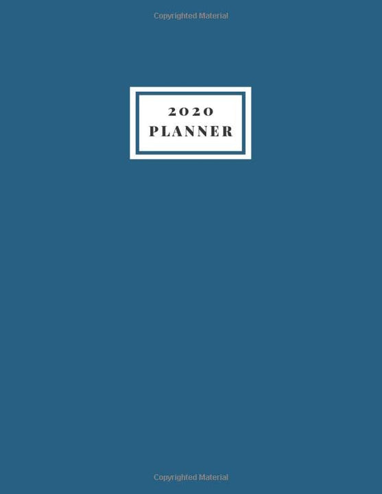 2020 Planner: Weekly and Monthly Desk Calendar Planner - Jan 1, 2020 to Dec 31, 2020: Large, 8.5 x 11 inches (Vivid Blue)