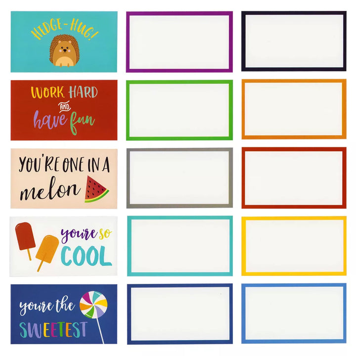 Best Paper Greetings Lunch Box Notes Inspirational and Motivational Note Cards 60-Pack for Kids Friendship School Love , 2 X 3.5 Inches